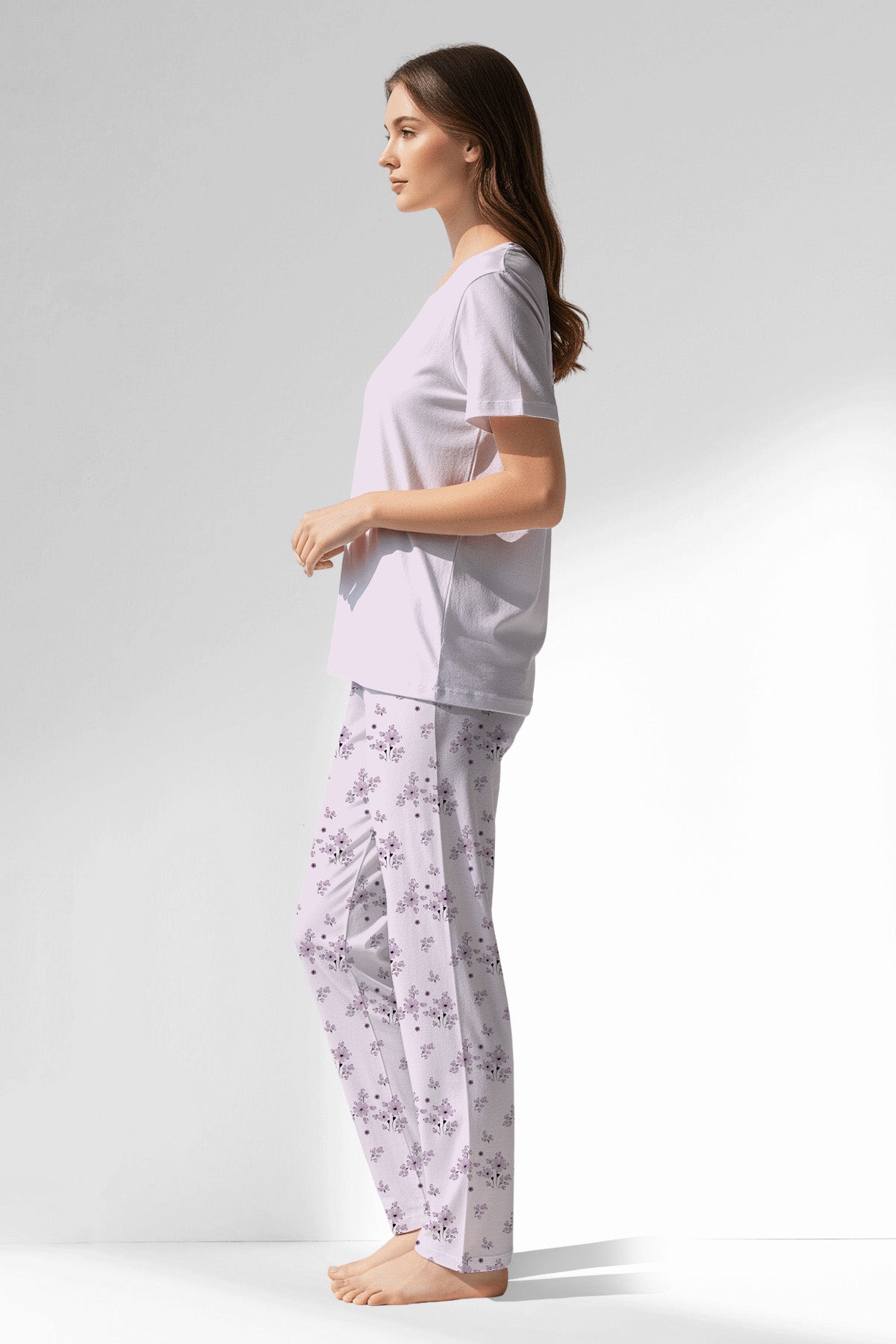 Woman Polyviscon Lunaris Pyjama Set - METRAJ ZEMIN - Image 2
