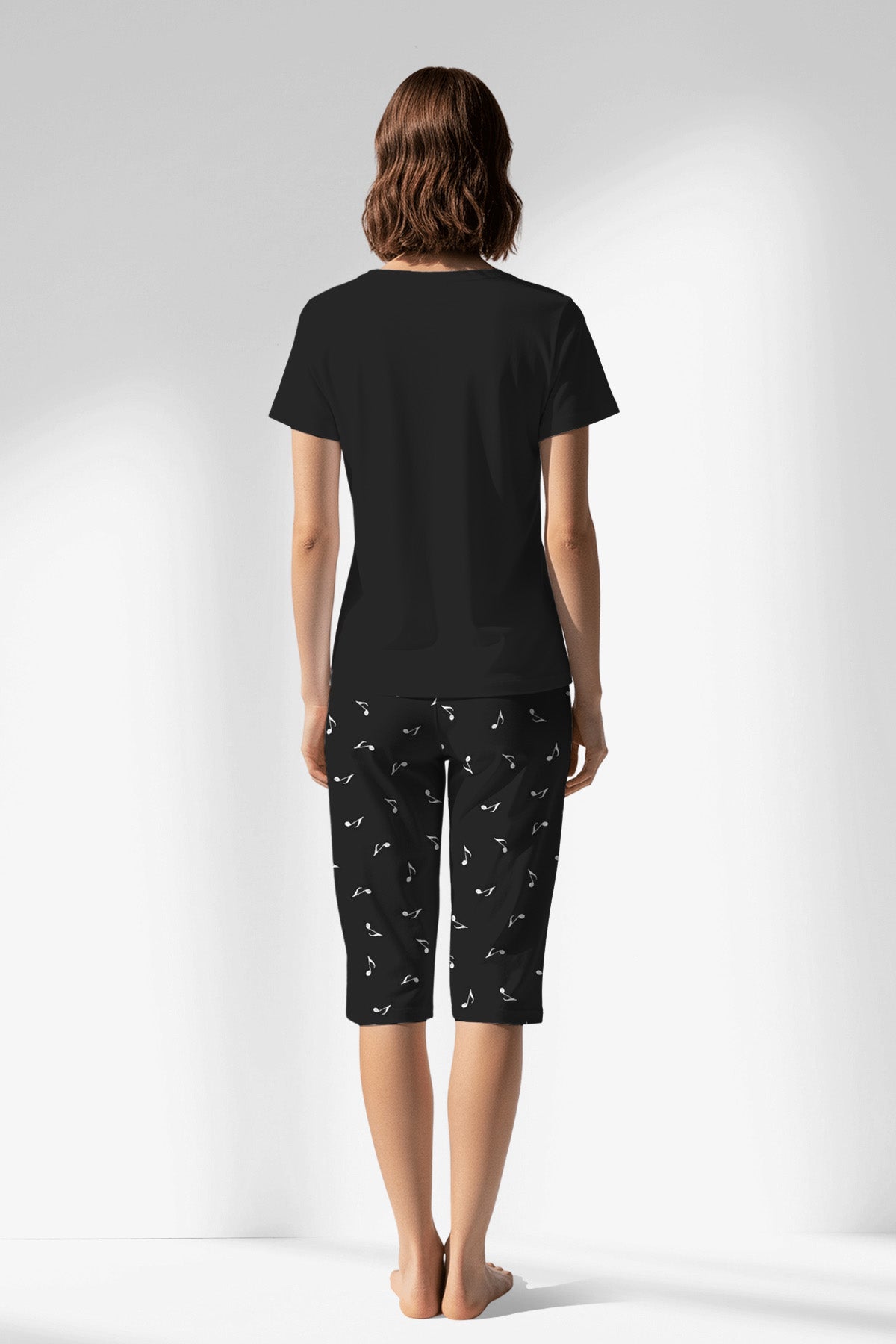 Woman Polyviscon Ritmica Capri Set - METRAJ ZEMIN - Image 3