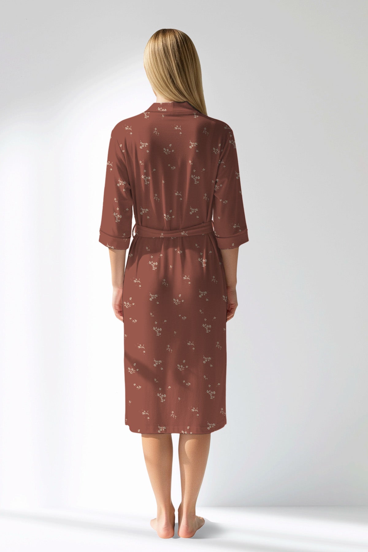 Woman Polyviscon Rosinia Dressing Gown - ROTASYON - Image 3