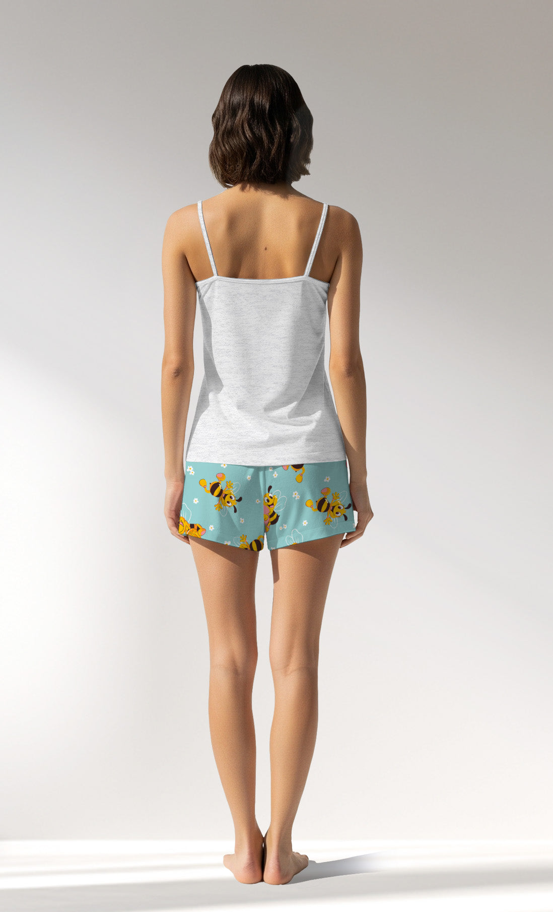Woman Supreme Nera Thin Strap Short Set - B-KAR MELANJ - Image 3