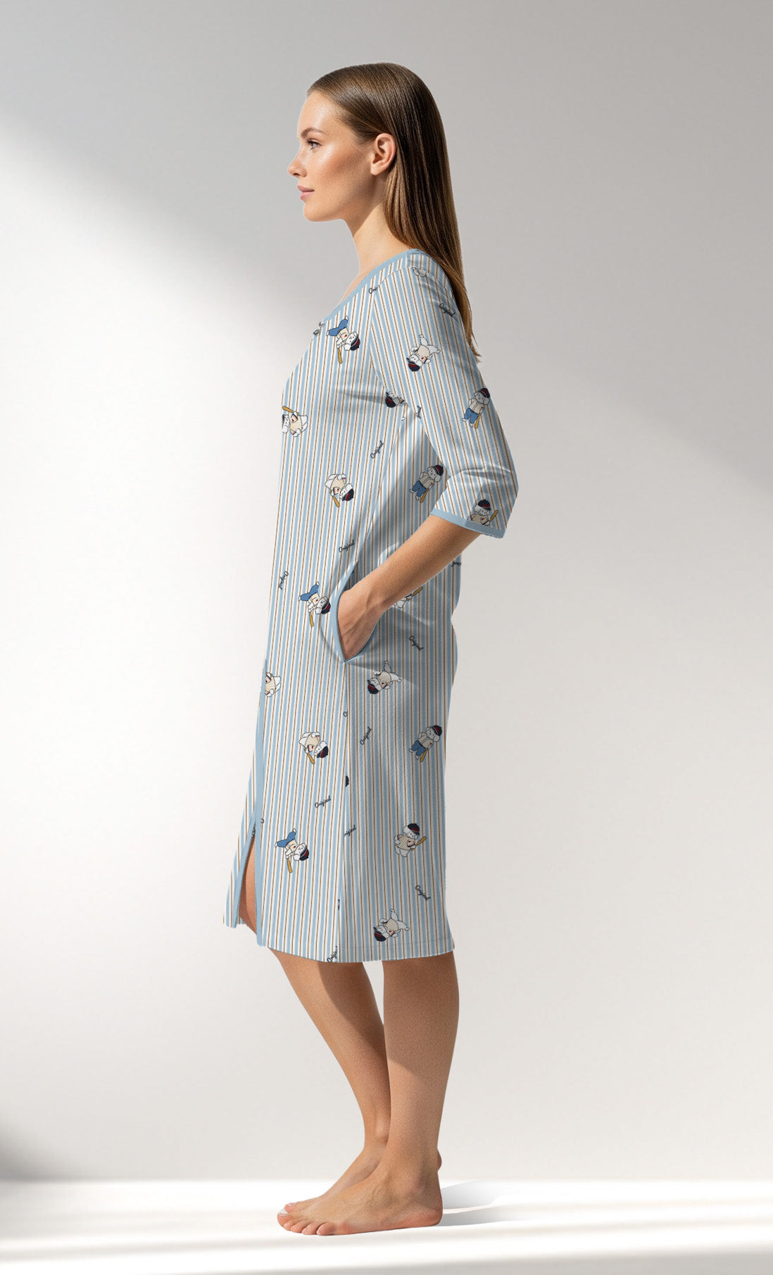Woman Supreme Sleeclub Home Dress - ROTASYON - Image 2