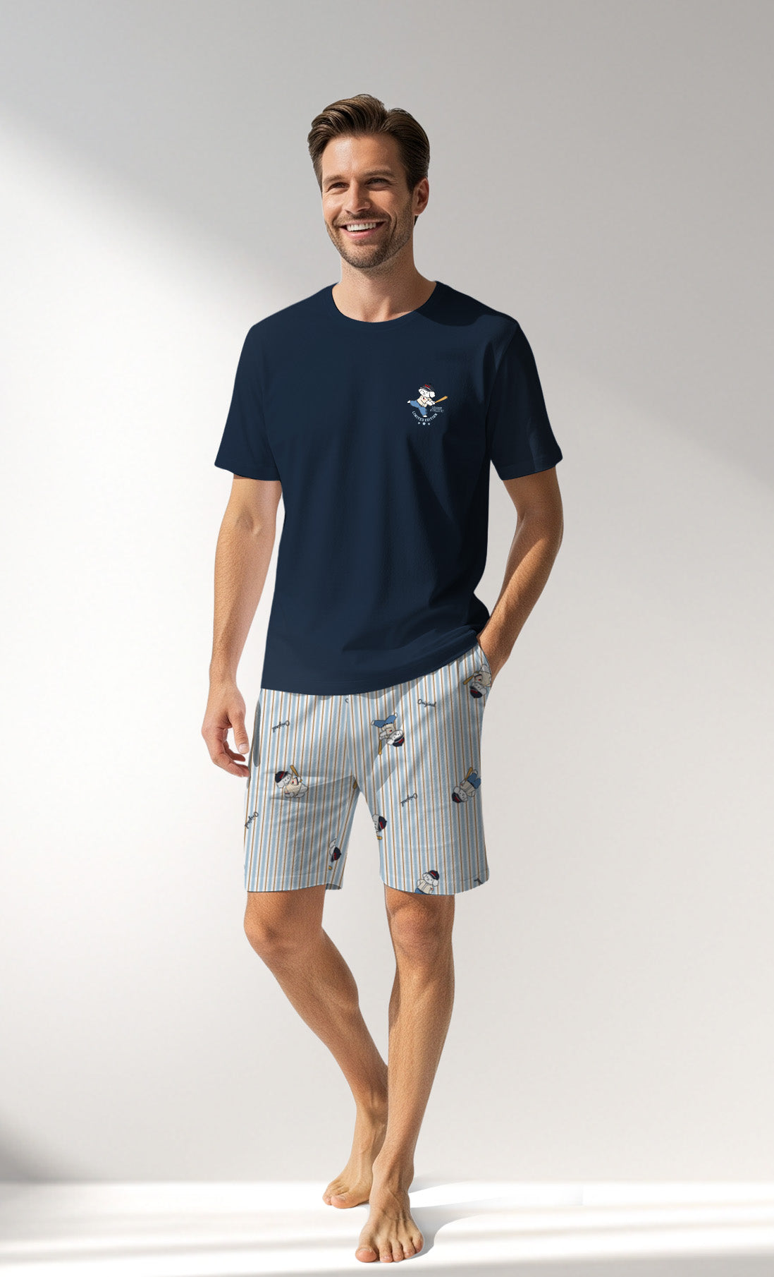 Man Supreme Baseballclub Short Set - B-19-3923 - Image 1