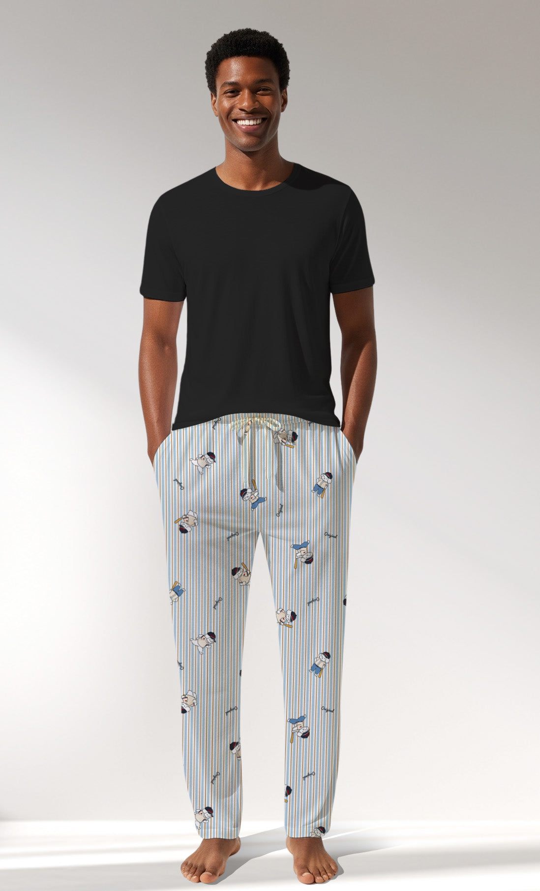 Man Supreme Baseballclub Pyjama Separate - Default - Image 1