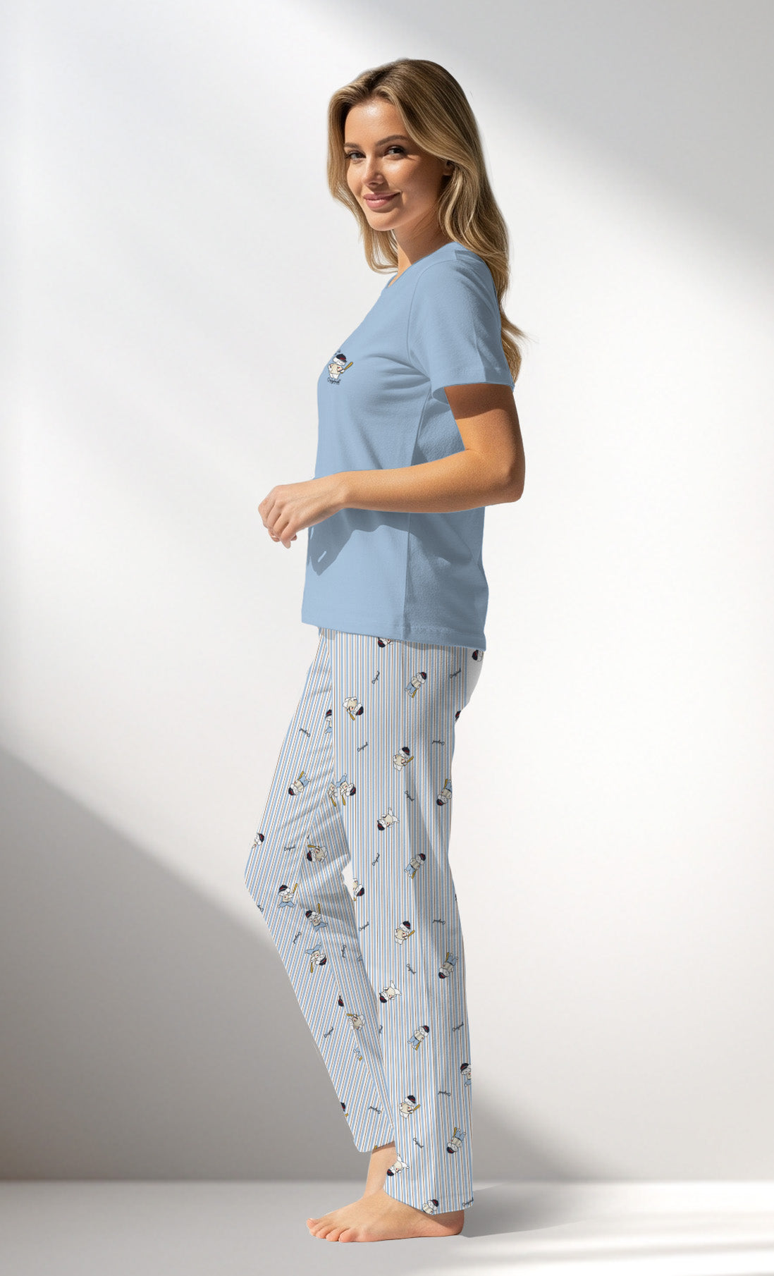 Woman Supreme Gamenight Short Sleeve Pyjama Set - A-13-4210 - Image 2