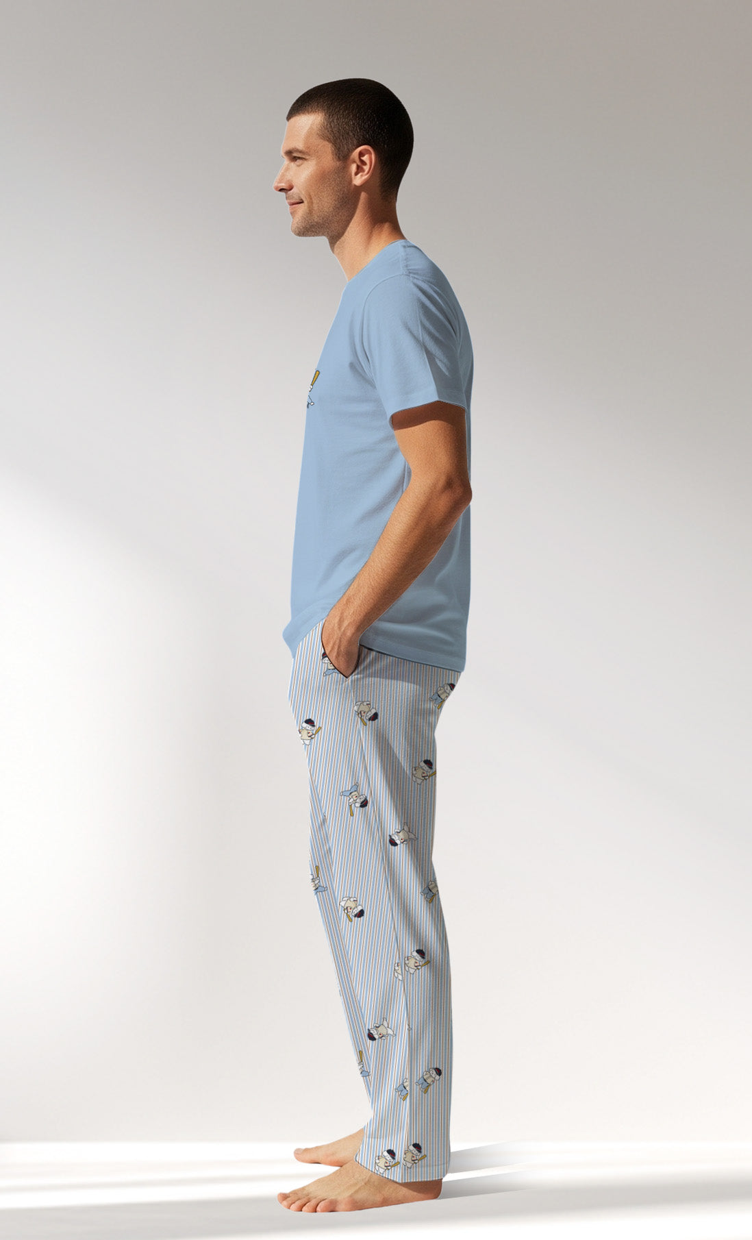 Man Supreme Gamenight Short Sleeve Pyjama Set - A-13-4210 - Image 2