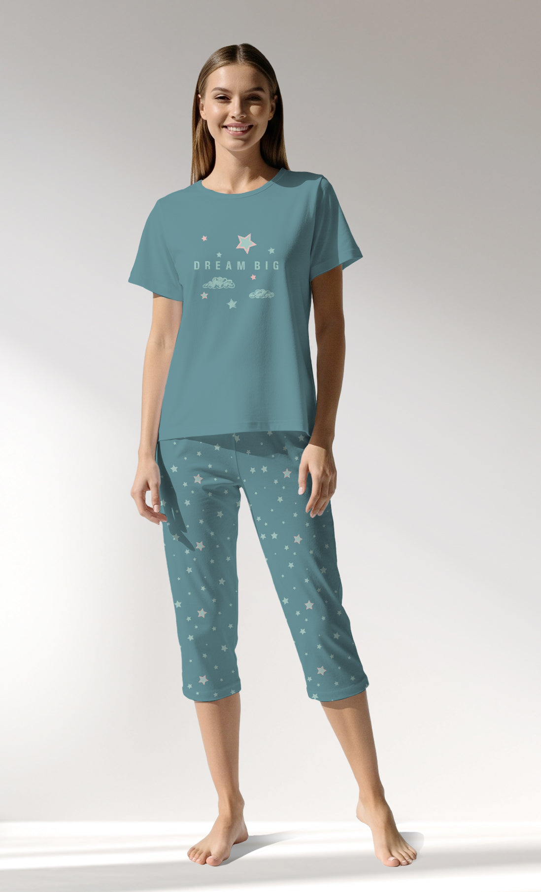 Woman Supreme ForestStars Capri Set - A-ZEMIN - Image 1