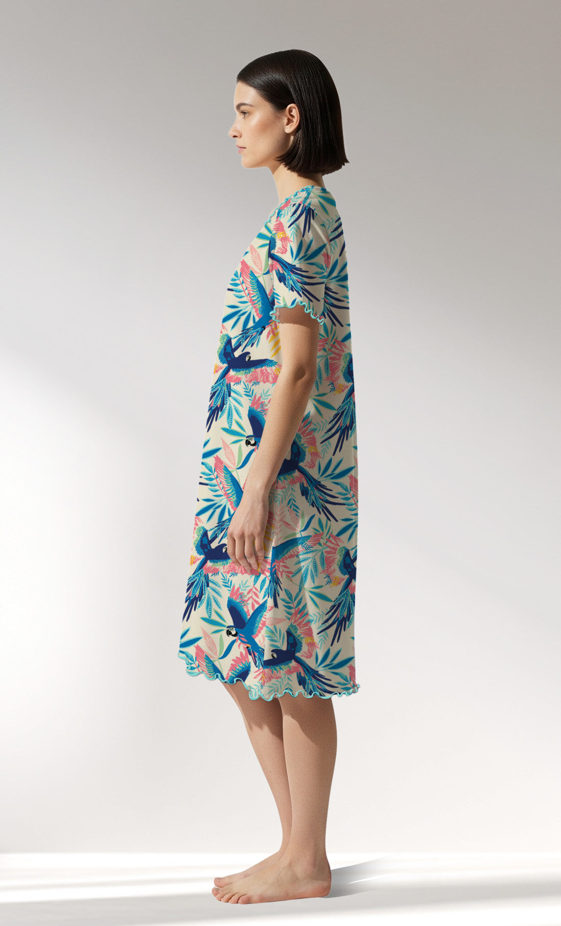 Woman Supreme HappyParrot Short Sleeve Tunic - ROTASYON - Image 2
