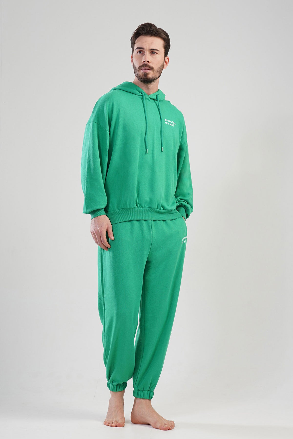 BAYAN 3IPLIK POLYVISCON DIAGONAL KAPSONLU UZUN KOL PACASI BUZGULU MANSETLI CEPLI ALT SWEAT TAKIM 102013