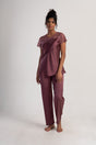 KADIN SATEEN KISA KOL PIJAMA TAKIM 161207