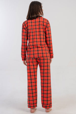 KADIN SUPREM TAMAMI DUGMELI UZUN KOL PIJAMA TAKIM 161794