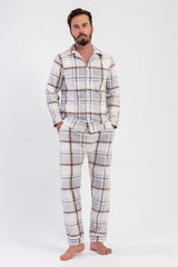 ERKEK POLAR TAMAMI DUGMELI UZUN KOL PIJAMA TAKIM 161836