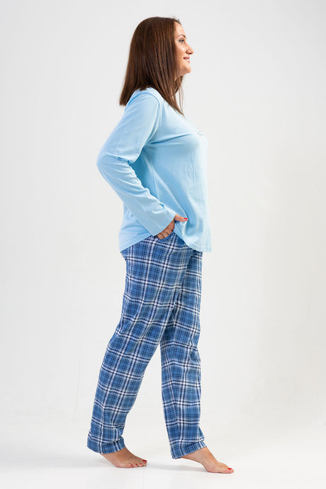 KADIN P.SUPREM XXL O YAKA UZUN KOL ETEGI OVAL CEPLI PIJAMA TAKIM 204160