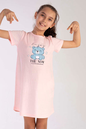 KIZ COCUK P.SUPREM O YAKA KISA KOL ETEGI OVAL TUNIK(3-4/9-10)
