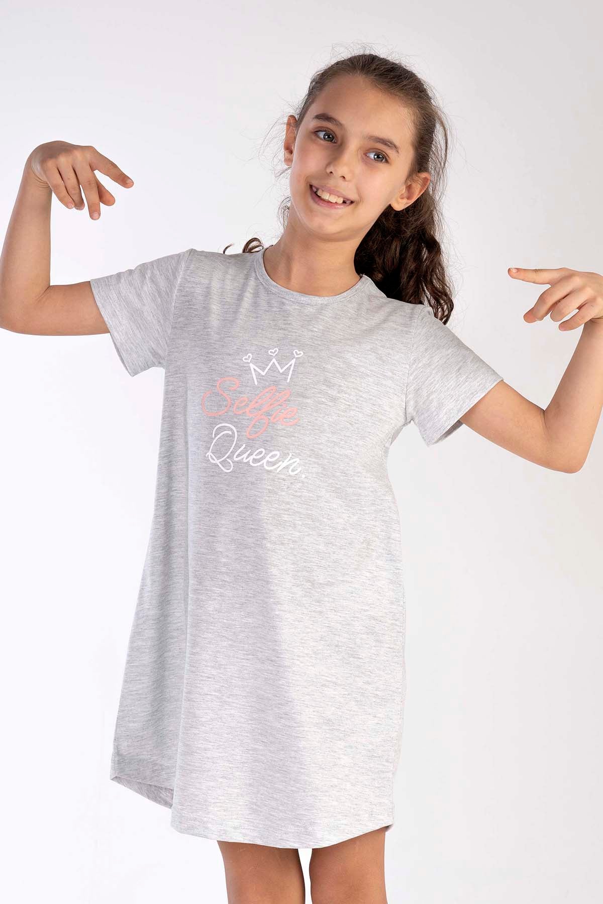 KIZ COCUK P.SUPREM O YAKA KISA KOL ETEGI OVAL TUNIK(11-12/15-16)