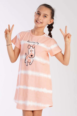 KIZ COCUK P.SUPREM O YAKA KISA KOL ETEGI OVAL TUNIK(3-4/9-10)