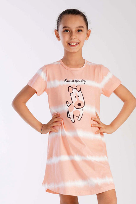 KIZ COCUK P.SUPREM O YAKA KISA KOL ETEGI OVAL TUNIK(9-10/15-16)