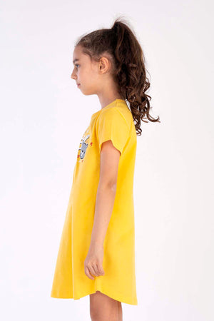 KIZ COCUK P.SUPREM O YAKA KISA KOL ETEGI OVAL TUNIK(9-10/15-16)