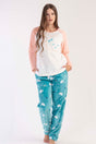 KADIN SOFT O YAKA REGLAN UZUN KOL ETEGI OVAL CEPLI PIJAMA TAKIM 303090