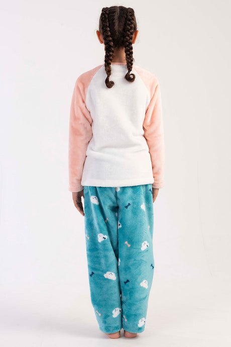 KIZ COCUK SOFT O YAKA REGLAN UZUN KOL ETEGI OVAL PIJAMA TAKIM( 7-8/13-14)