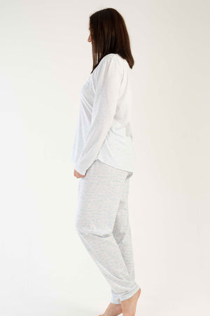 KADIN P.SUPREM XXL O YAKA UZUN KOL ETEGI OVAL PIJAMA TAKIM 303126