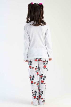 KIZ COCUK P.SUPREM O YAKA UZUN KOL ETEGI OVAL PIJAMA TAKIM(9-10/15-16) 303247