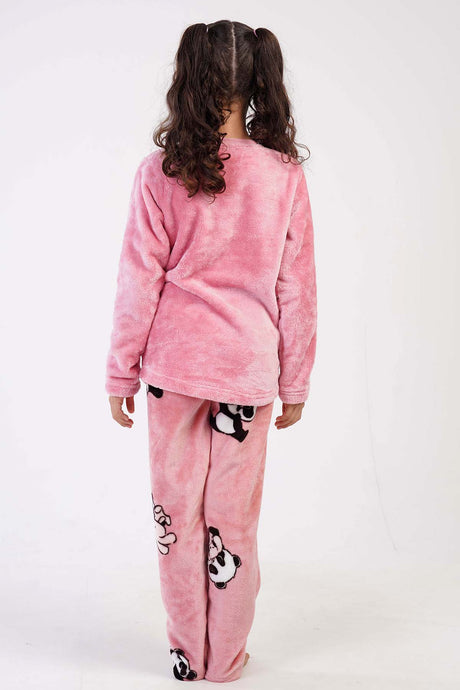 KIZ COCUK SOFT O YAKA UZUN KOL ETEGI OVAL PIJAMA TAKIM(7-8/13-14)