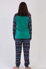 KADIN P.SUPREM XXL O YAKA REGLAN UZUN KOL ETEGI OVAL MANSETLI PIJAMA TAKIM