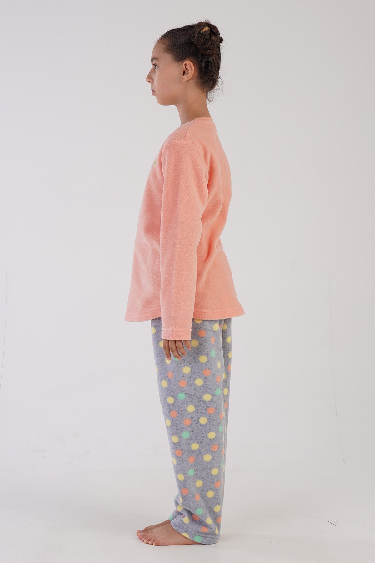 KIZ COCUK POLAR O YAKA UZUN KOL ETEGI OVAL PIJAMA TAKIM(7-8/13-14) 304151