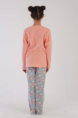 KIZ COCUK POLAR O YAKA UZUN KOL ETEGI OVAL PIJAMA TAKIM(7-8/13-14) 304151