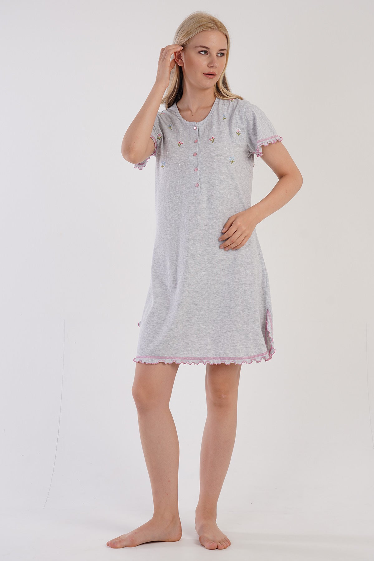 KADIN P.SUPREM PATLI KISA KOL ETEGI OVAL BIBILALI TUNIK 305101