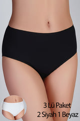 5012-Slip Yüksel Bel Külot 3 Lü Pk