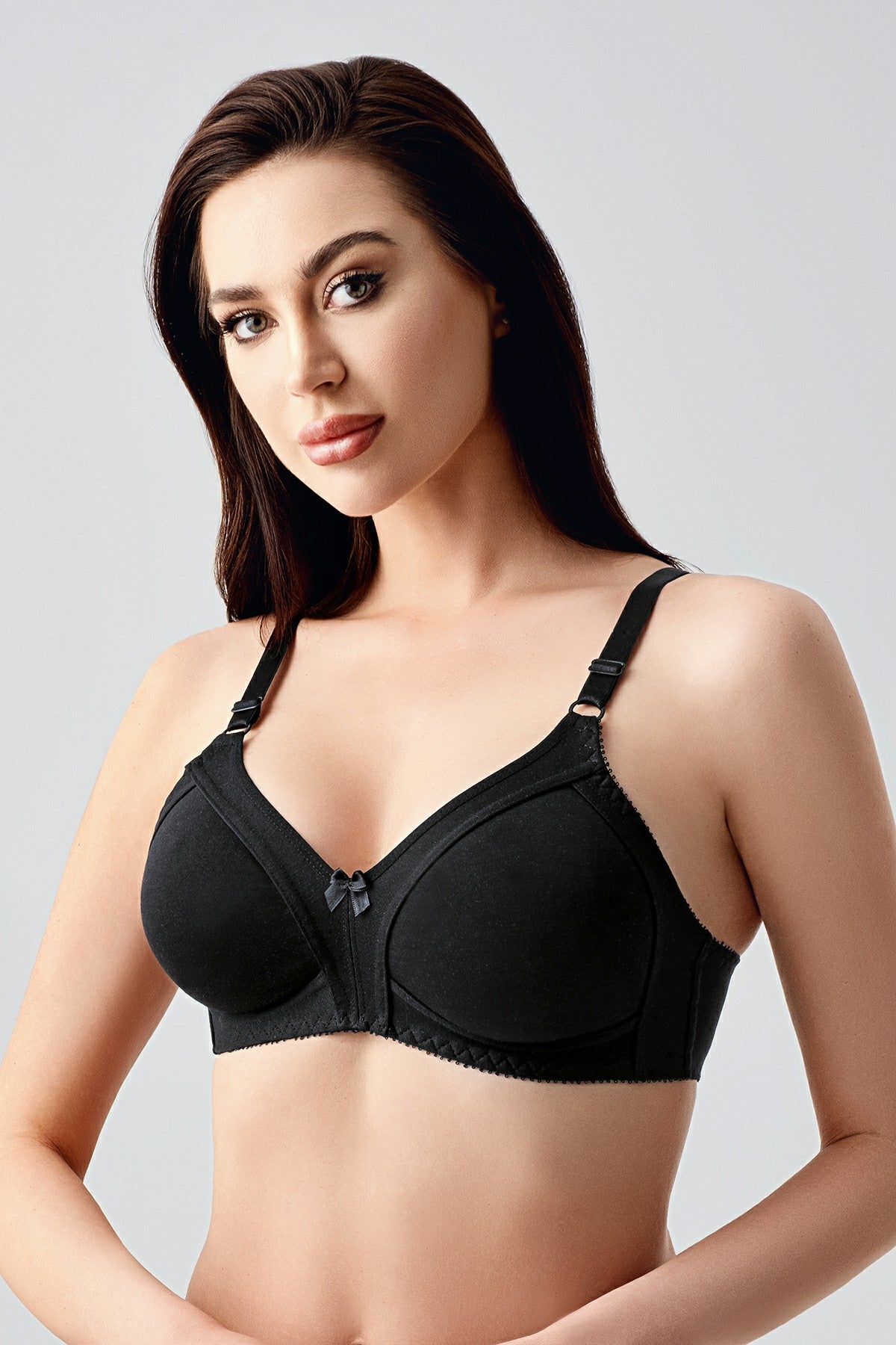 1750-Toparlayıcı Balensiz B Cup Penye Sütyen (2 Li Askılı Pk)