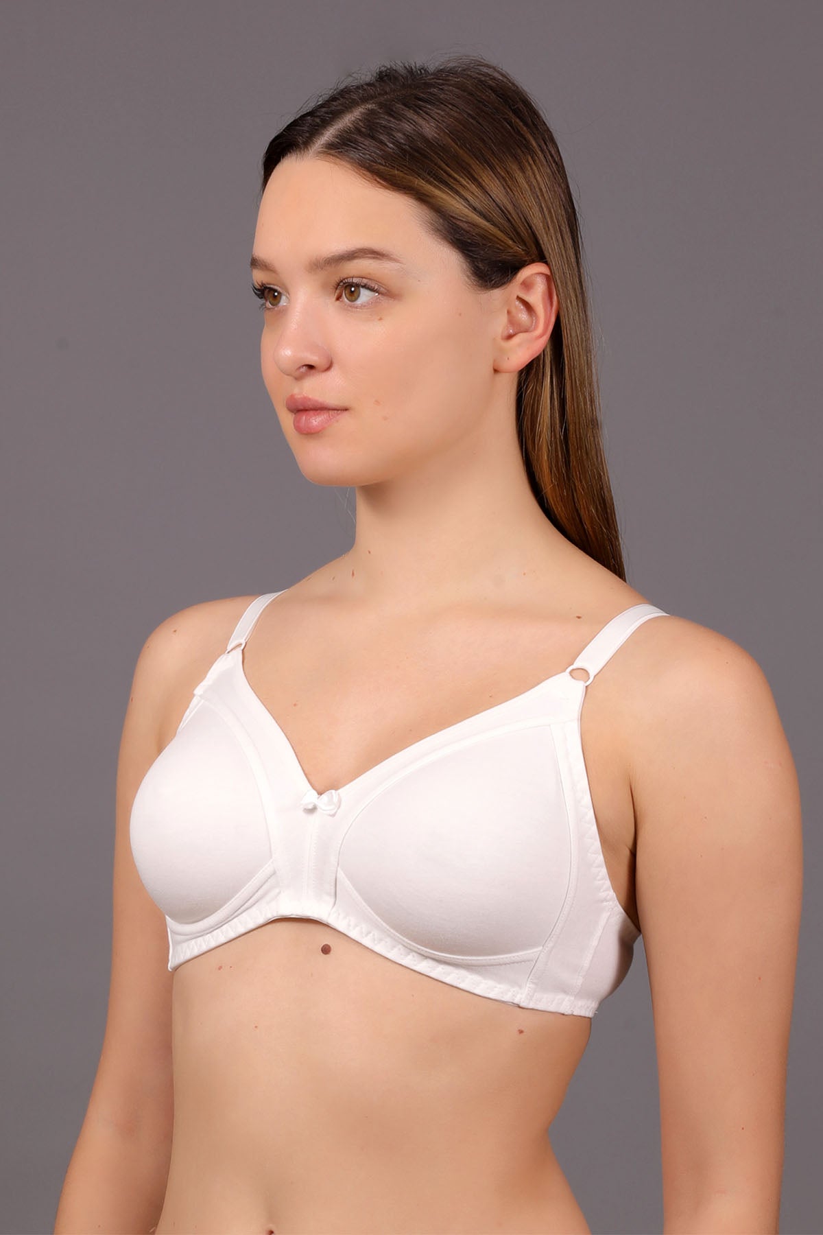 1750-Toparlayıcı Balensiz B Cup Penye Sütyen (2 Li Askılı Pk)