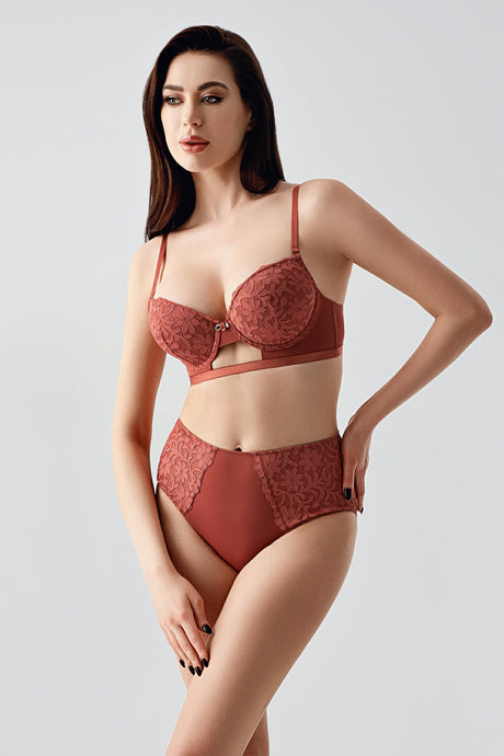 4159- B Cup Desteksiz Sütyen Külot Takım (2 Li Askılı Pk)