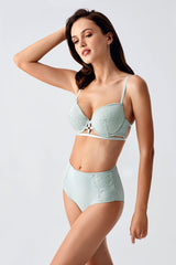 4163- B Cup Desteksiz Sütyen Külot Takım (2 Li Askılı Pk)