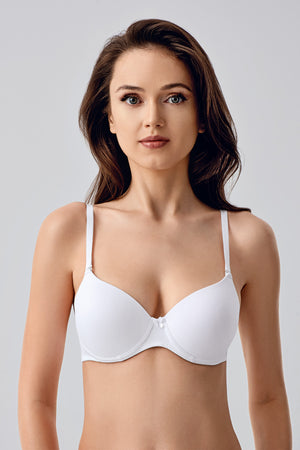 7010-Desteksiz B Cup Basic Sütyen (2 Li Askılı Pk)