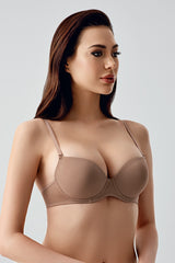 7025-Desteksiz B Cup Basic Sütyen (2 Li Askılı Pk)