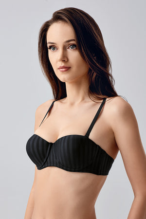 7051-Basic B Cup Desenli Sütyen (2 Li Askılı Pk)