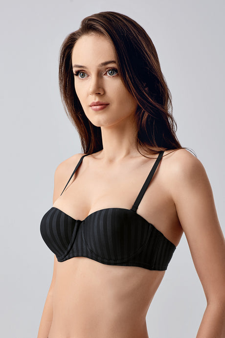 7056-Destekli B Cup Desenli Sütyen (2 Li Askılı Pk)