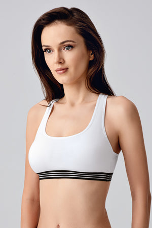 8134-Desteksiz B Cup First Bra Sütyen (2 Li Askılı Pk)