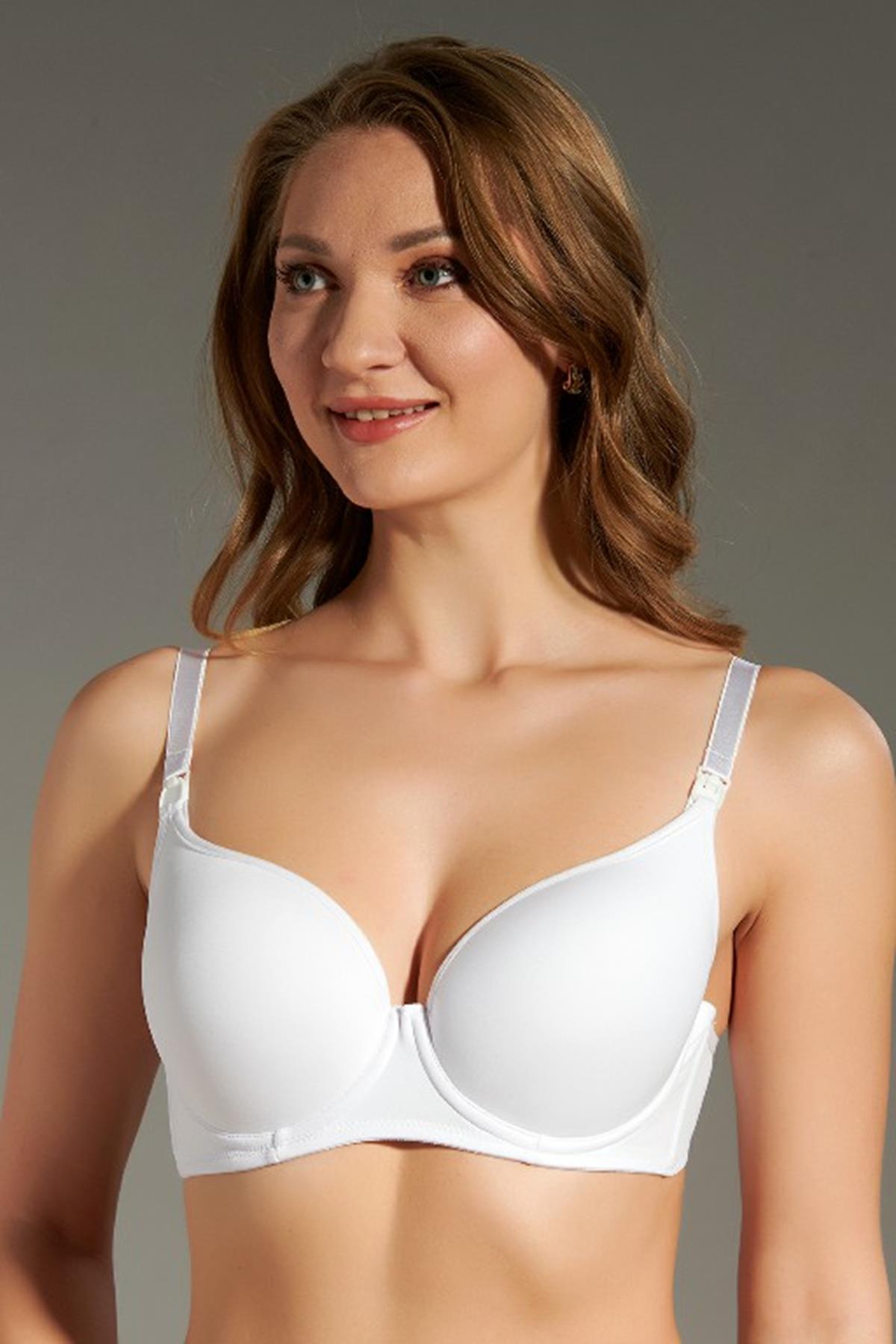 8300-Desteksiz B Cup Emzirme Sütyen (2 Li Askılı Pk)