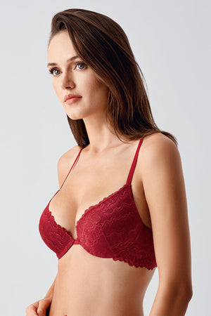 8385-Destekli B Cup Dantelli Sütyen (2 Li Askılı Pk)