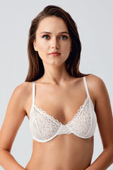 8410-Desteksiz B Cup Dantelli Sütyen (2 Li Askılı Pk)