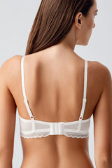 8390-Desteksiz C Cup Dantelli Sütyen (2 Li Askılı Pk)