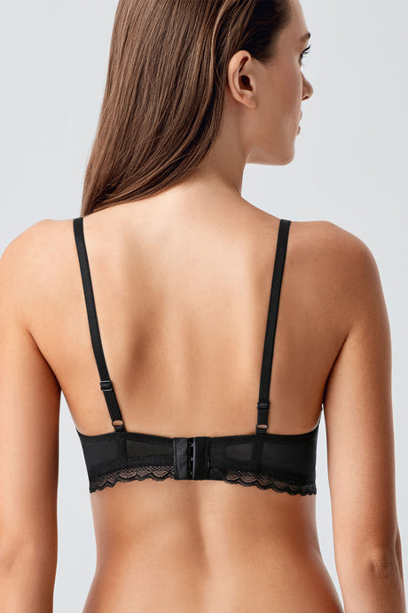 8390-Desteksiz C Cup Dantelli Sütyen (2 Li Askılı Pk)