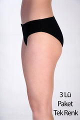 5001-Bikini Penye 3 lü Külot (Kutulu)
