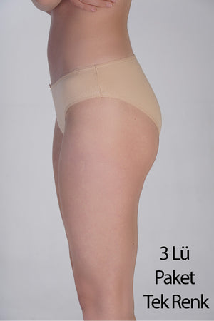 5001-Bikini Penye 3 lü Külot (Kutulu)