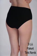 5002-Yarım Bel Bikini Penye 3 lü Külot (Kutulu)