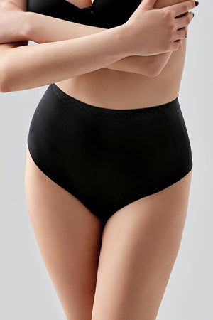 9206 - Yuksek Bel String Lazer Kesim Külot