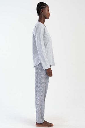 KADIN P.SUPREM BATTAL XXL O YAKA UZUN KOL ETEGI OVAL PIJAMA TAKIM